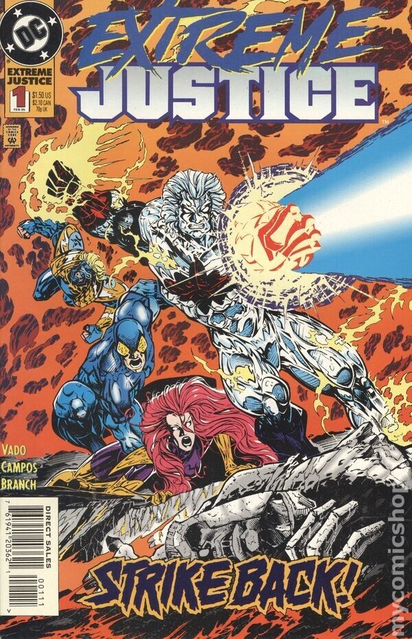 EXTREME JUSTICE (1995) - DC Comics - 5-comic series Lot - Zero Hour