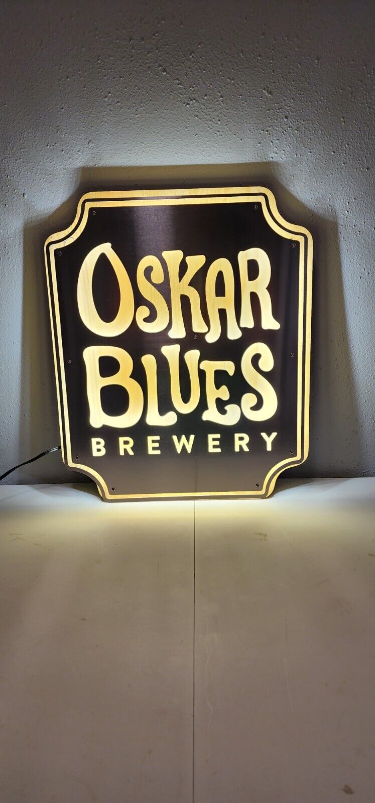Oskar Blues Brewery LED Sign- Longmont, Colorado-Mancave, Basement, Garage Sign