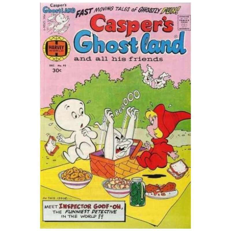 Casper\'s Ghostland (1958 series) #93 in Fine condition. Harvey comics [q|