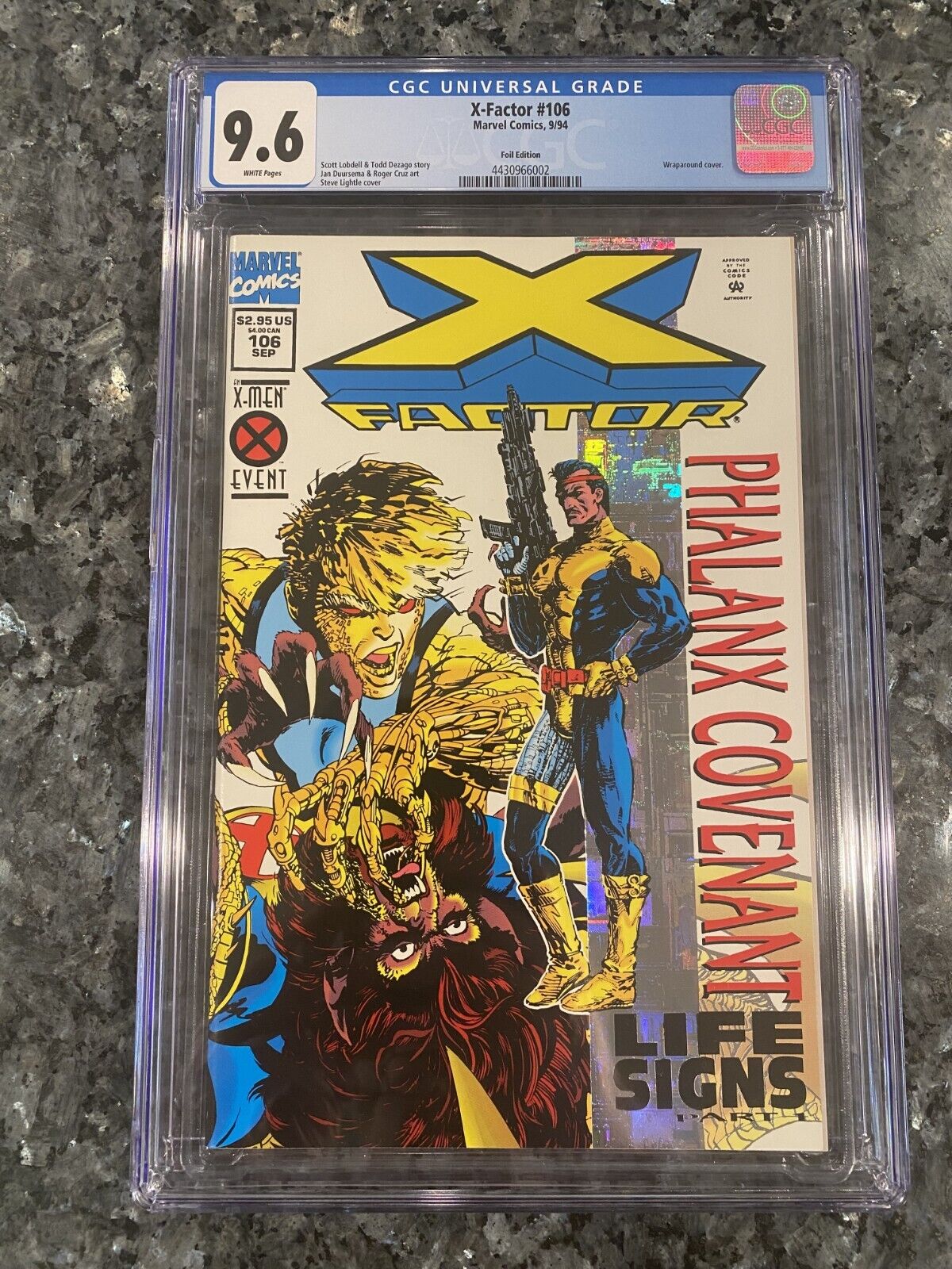 Epic Battle: X-Factor #106 Foil Edition - CGC 9.6 White Pages - Wraparound Cover