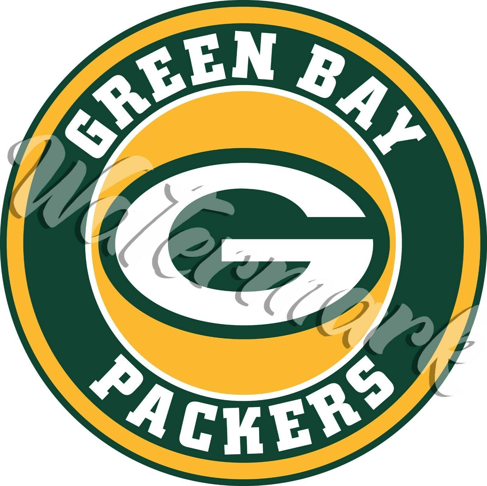 Green Bay Packers Circle Logo Sticker / Vinyl Decal 10 sizes
