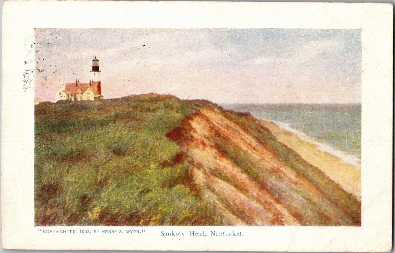 Sankoty Head, Nantucket MA c1905 Undivided Back Vintage Postcard E72
