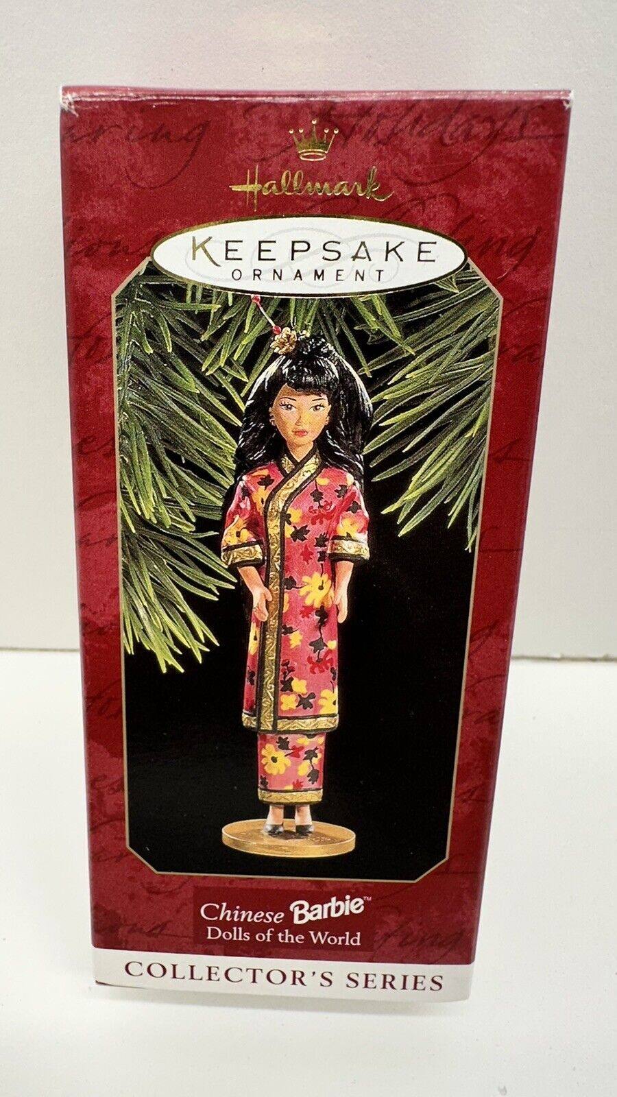 Vintage Hallmark Barbie Keepsake Christmas Ornament 1997 Chinese Barbie New