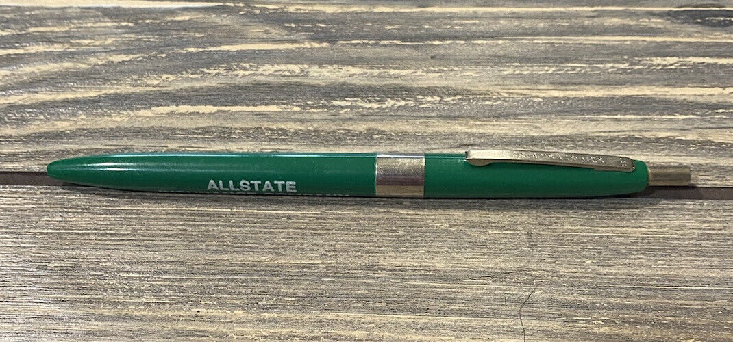 Vintage Green Allstate Insurance Company Bucyrus Ohio Pen