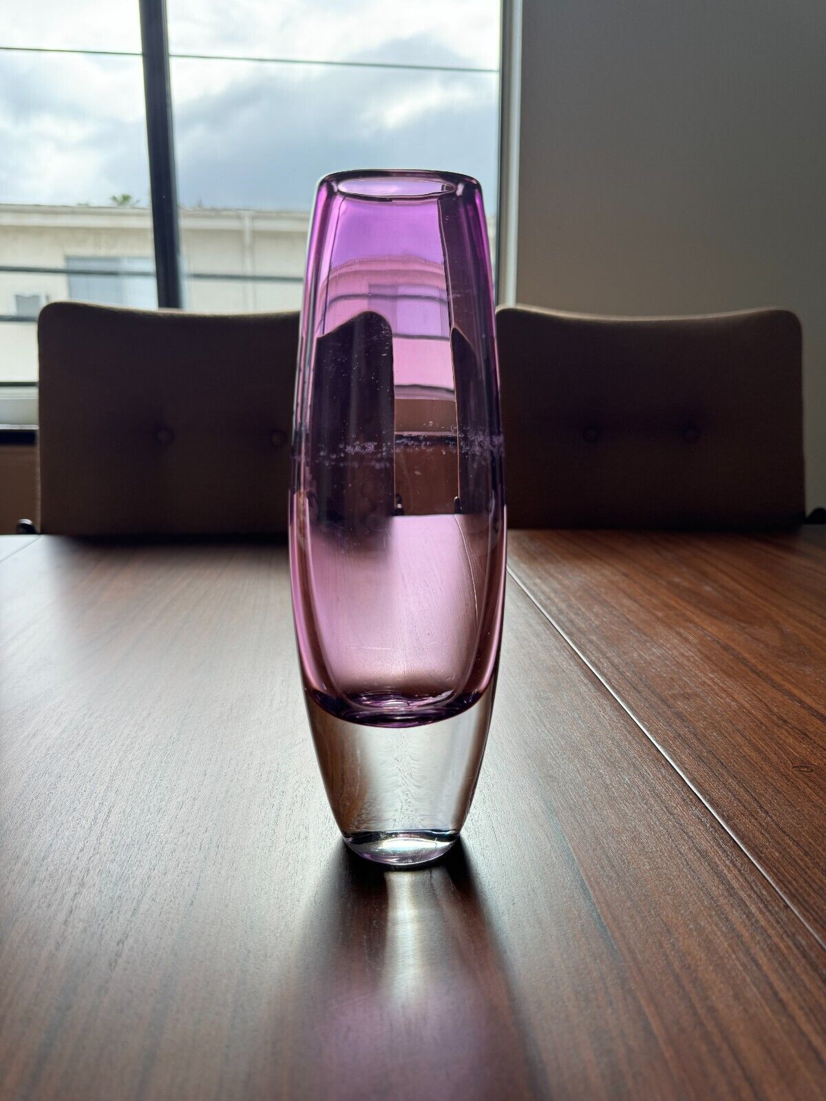 Sommerso Vase - Purple Mid Century in the style of Gunnar Nylund