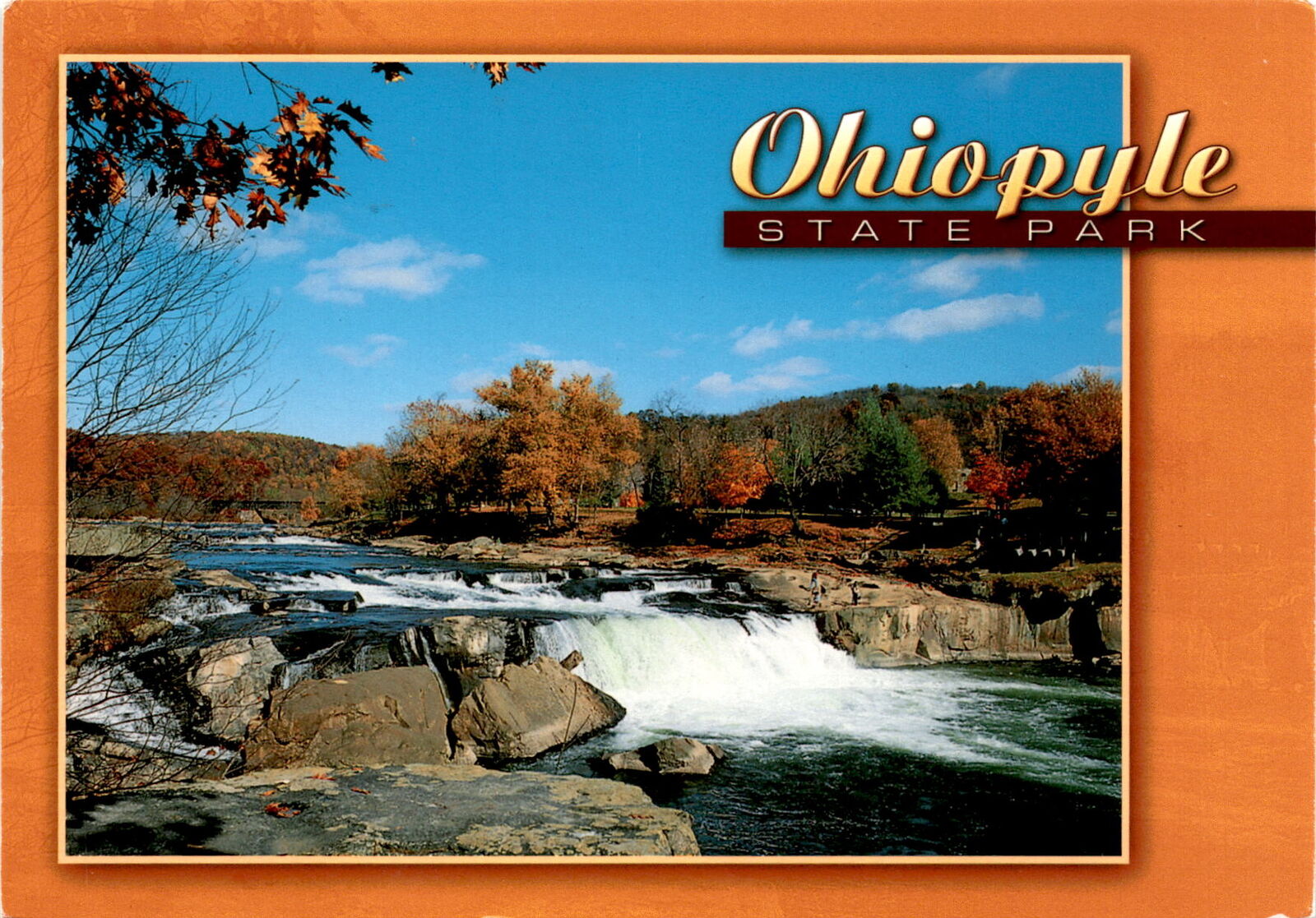 Ohiopyle State Park, white water rafting, Ohiopyle Falls, Youghiogheny  postcard