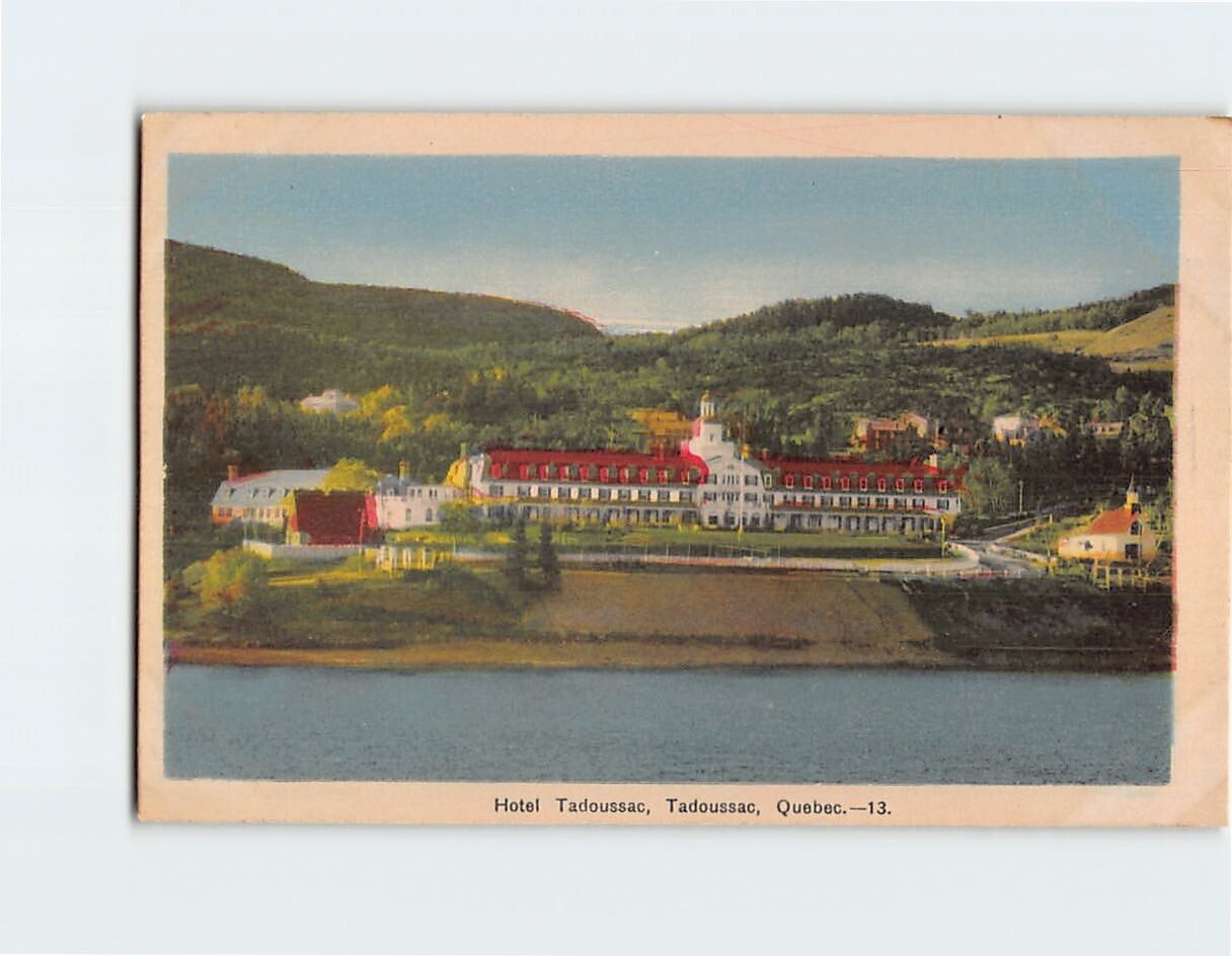 Postcard Hotel Tadoussac Quebec Canada