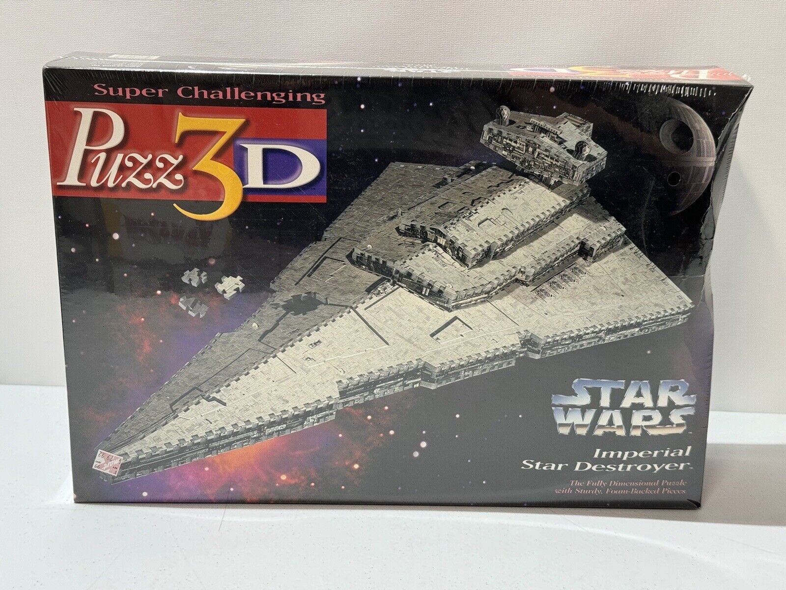 1996 Puzz-3d Star Wars Imperial Star Destroyer 823 Piece 3D Puzzle MB SEALED