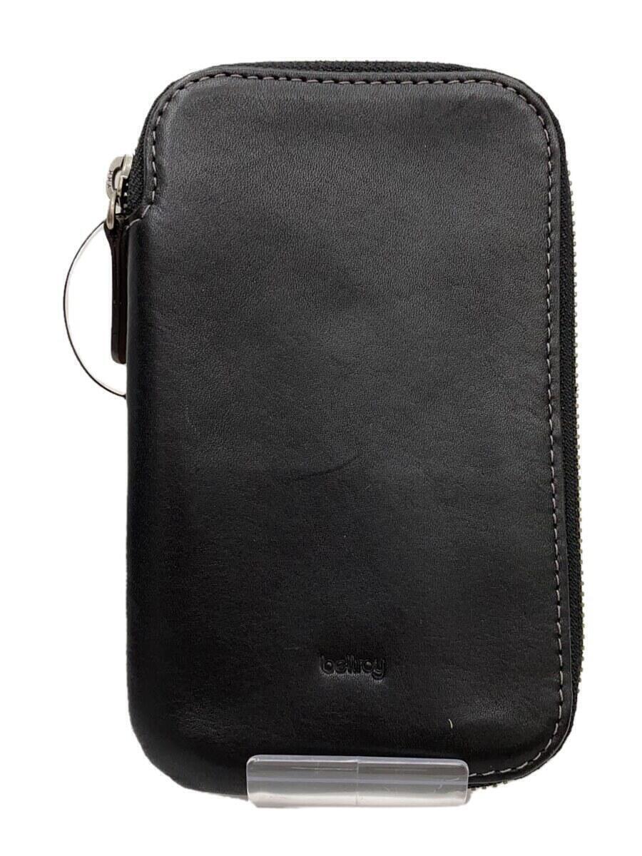 bellroy Wallet Leather BLK Plain Smartphone Wallet