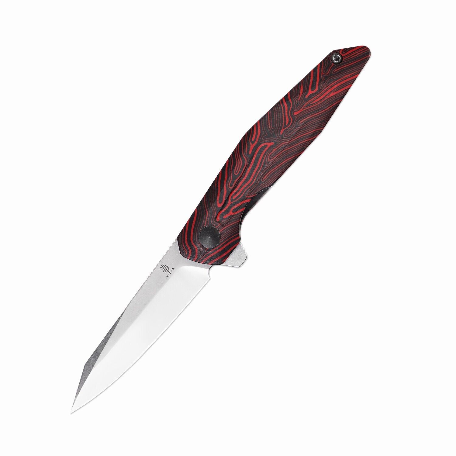 Kizer Spot EDC Pocket Knife Damascus G10 Handle 154CM Blade V3620C1