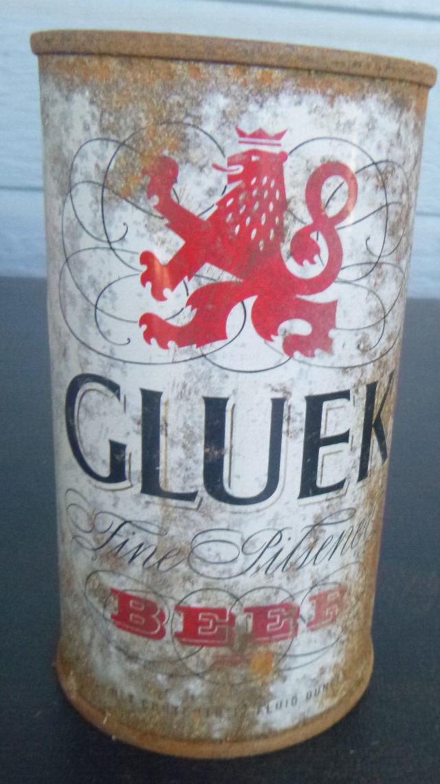 vintage Gluek flat top beer can Gluek Brewing Minneapolis Minn