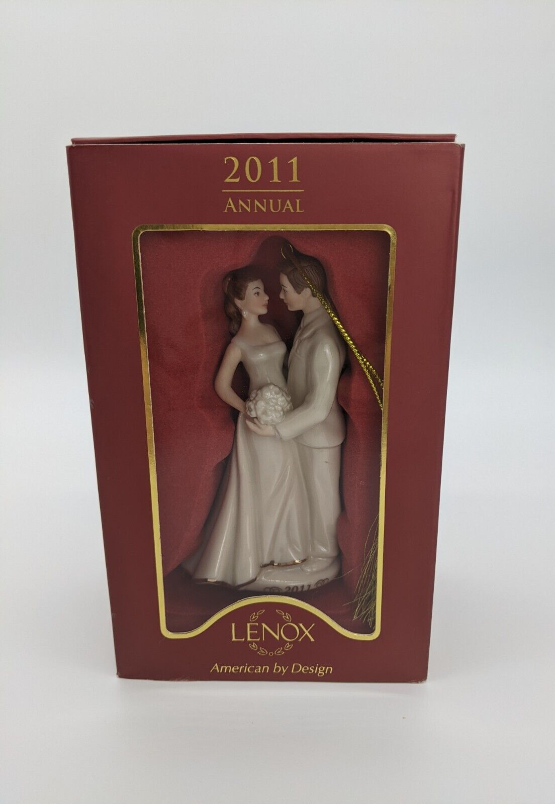 Lenox 2011 Always & Forever Bride & Groom  Wedding Annual Ornament #821169 NIB
