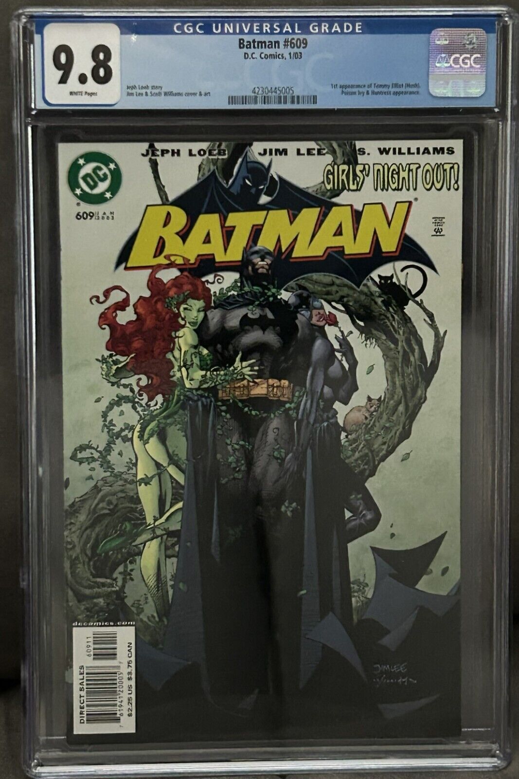 BATMAN #609 CGC 9.8 WP, DC Comics 1st Appearance Tommy Elliot Hush Jim Lee 2003