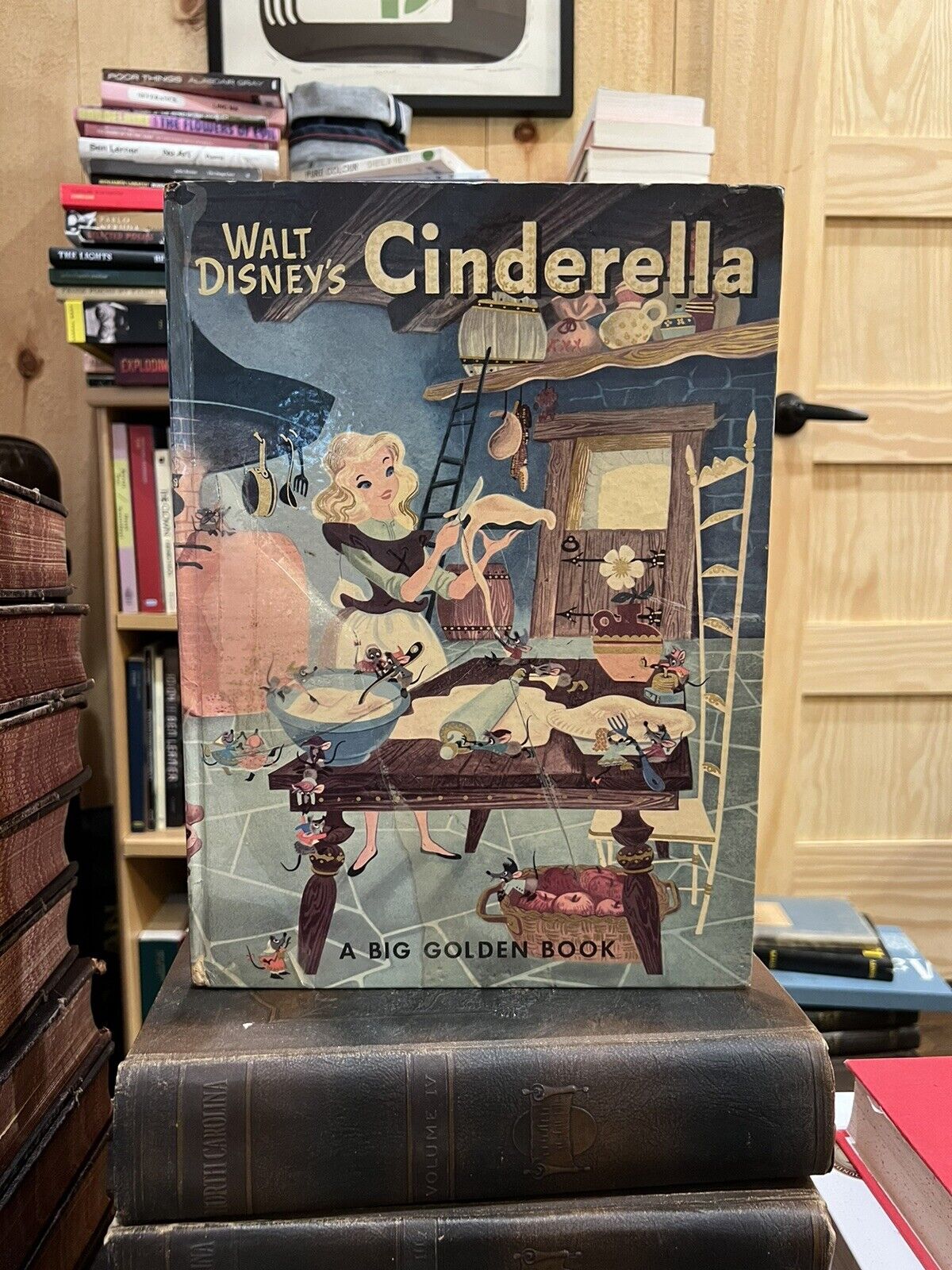 Walt Disney’s CINDERELLA, A Big Golden Book, 1950 FIRST EDITION