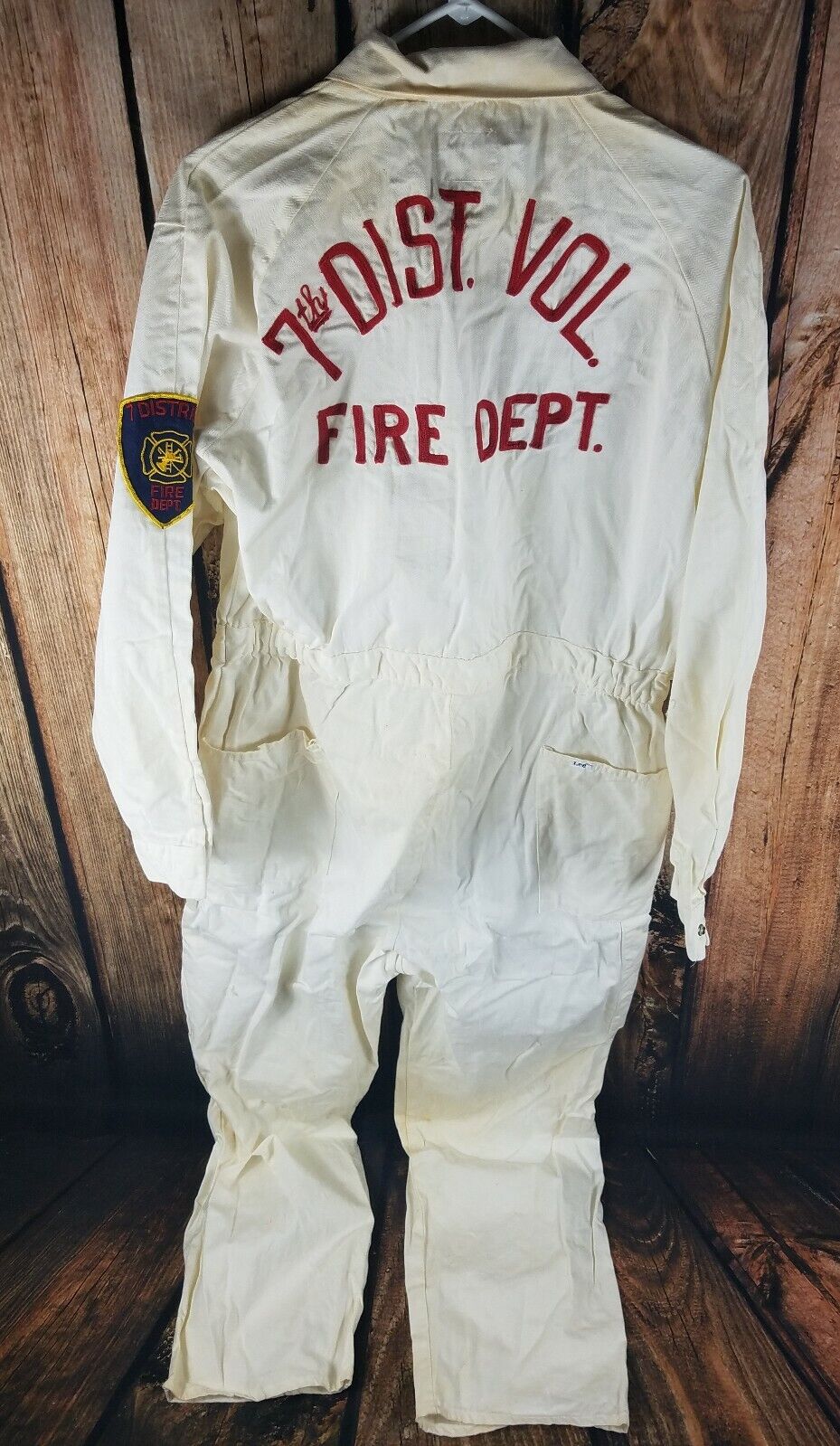 Vintage Firefighter Suit Savannah Georgia Bonna Bella USA 1960s LEE Union-Alls