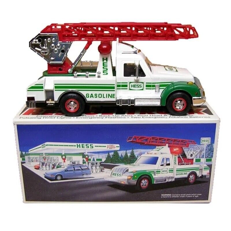 1994 Hess Rescue Truck New In Original Box With Gas Coupon
