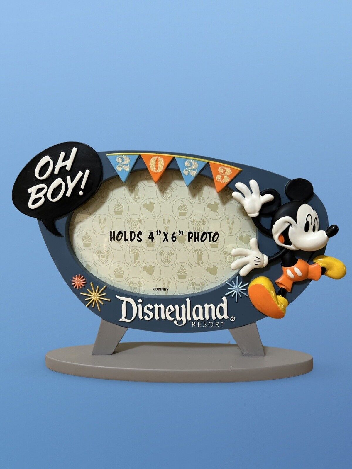 Disneyland Resort 2023 Mickey Mouse OH BOY Photo Picture Frame - NEW 🐭🎡