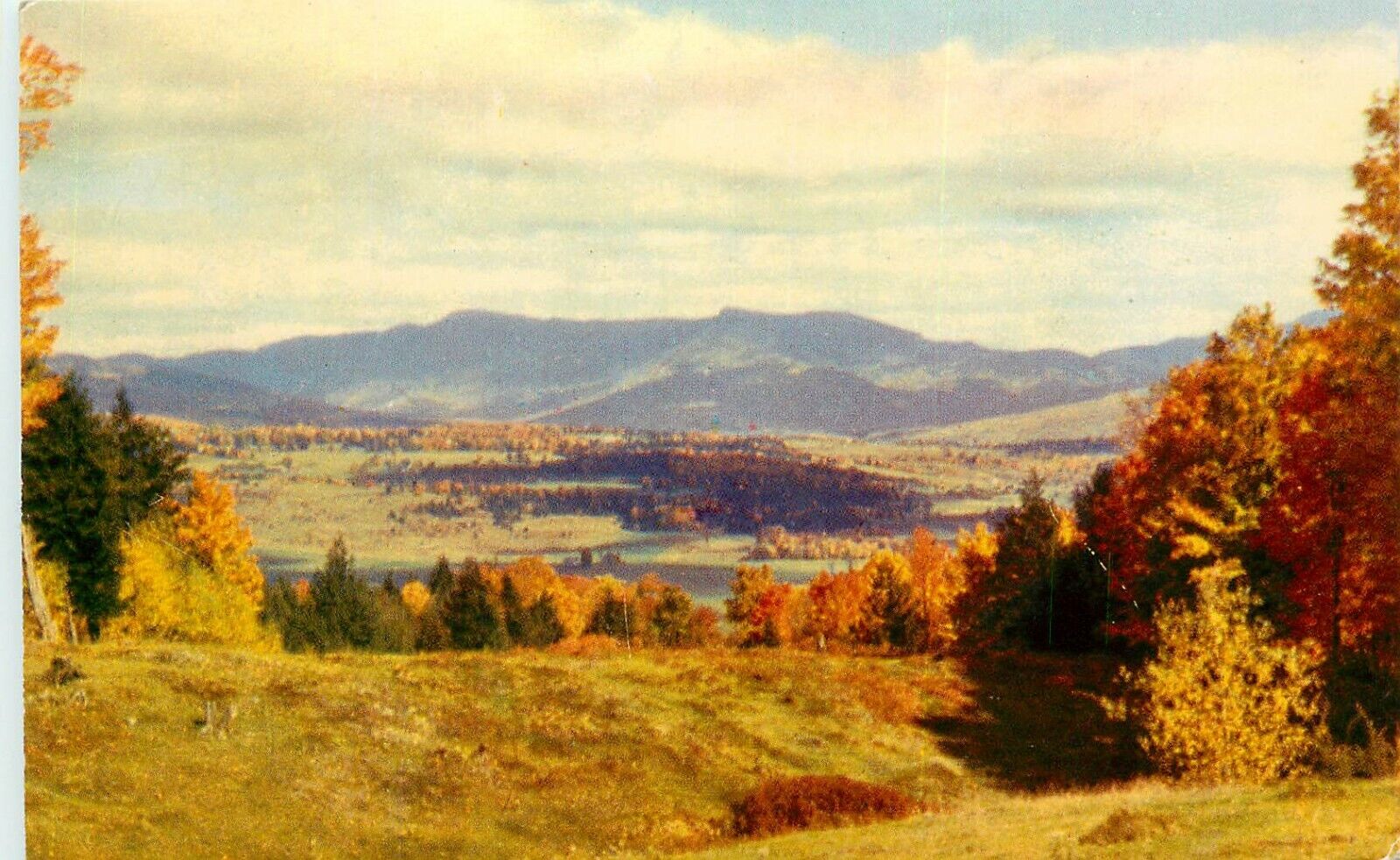 North Central Range Mt Mansfield Green Mountains Vermont VT Postcard