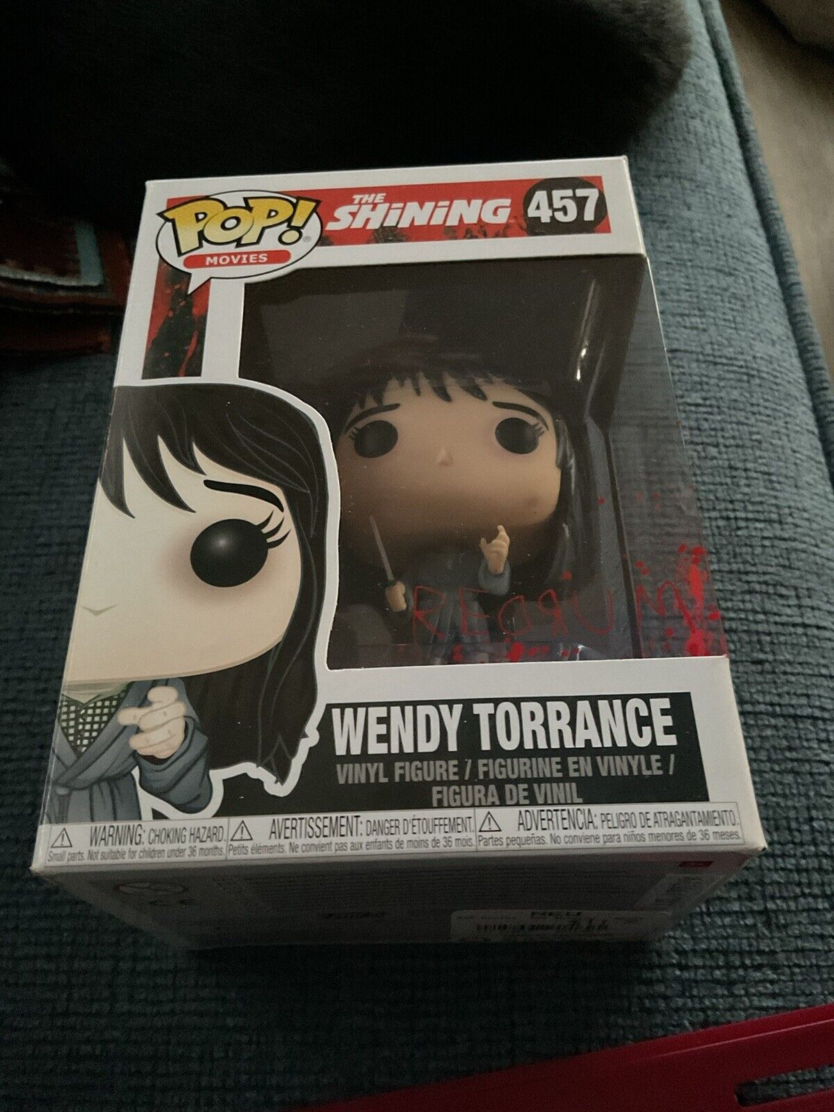 Funko Pop Movies, # 457,” Wendy Torrance”.  From The Shining”