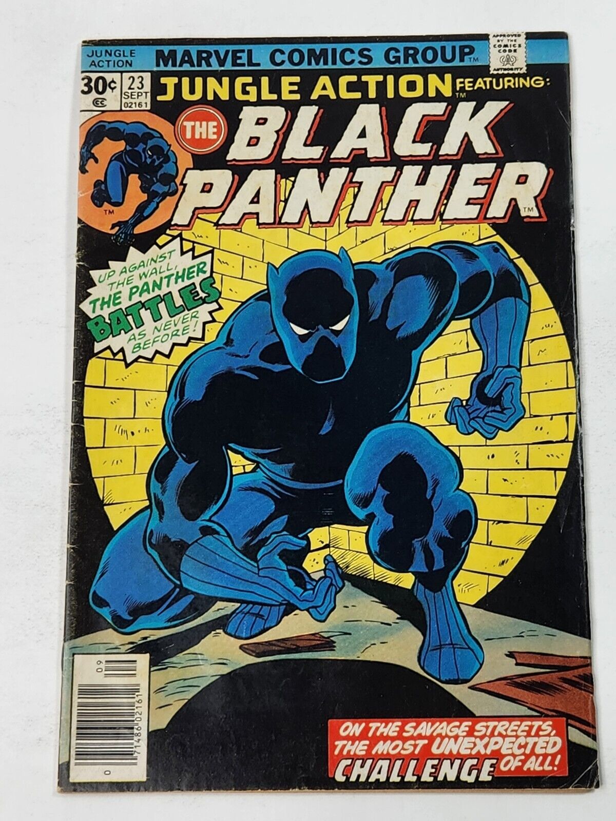 Jungle Action 23 NEWSSTAND Iconic John Byrne Black Panther Cover Bronze Age 1976