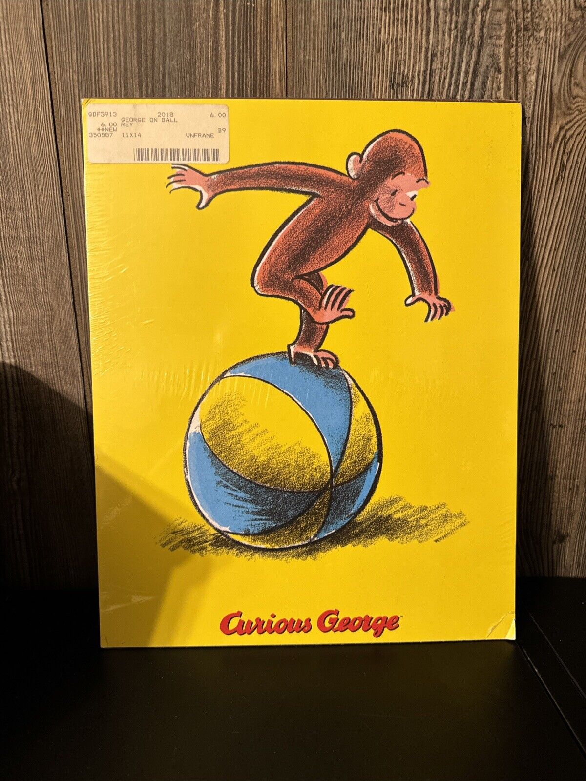 2004 CURIOUS GEORGE PLAYS ON A BALL PICTURE BOYS And George With Bunny