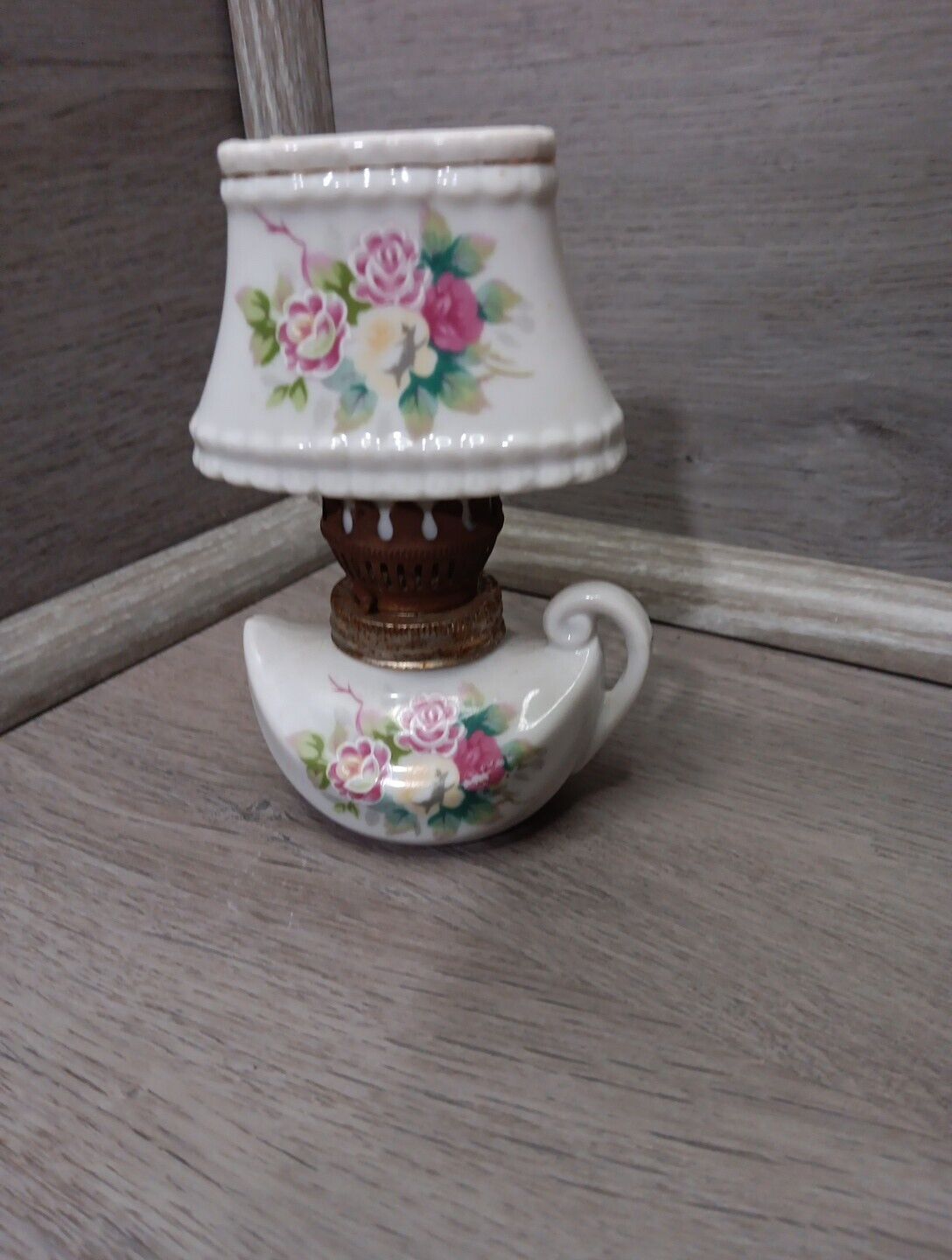 Vintage Miniature Japanese Oil Lamp
