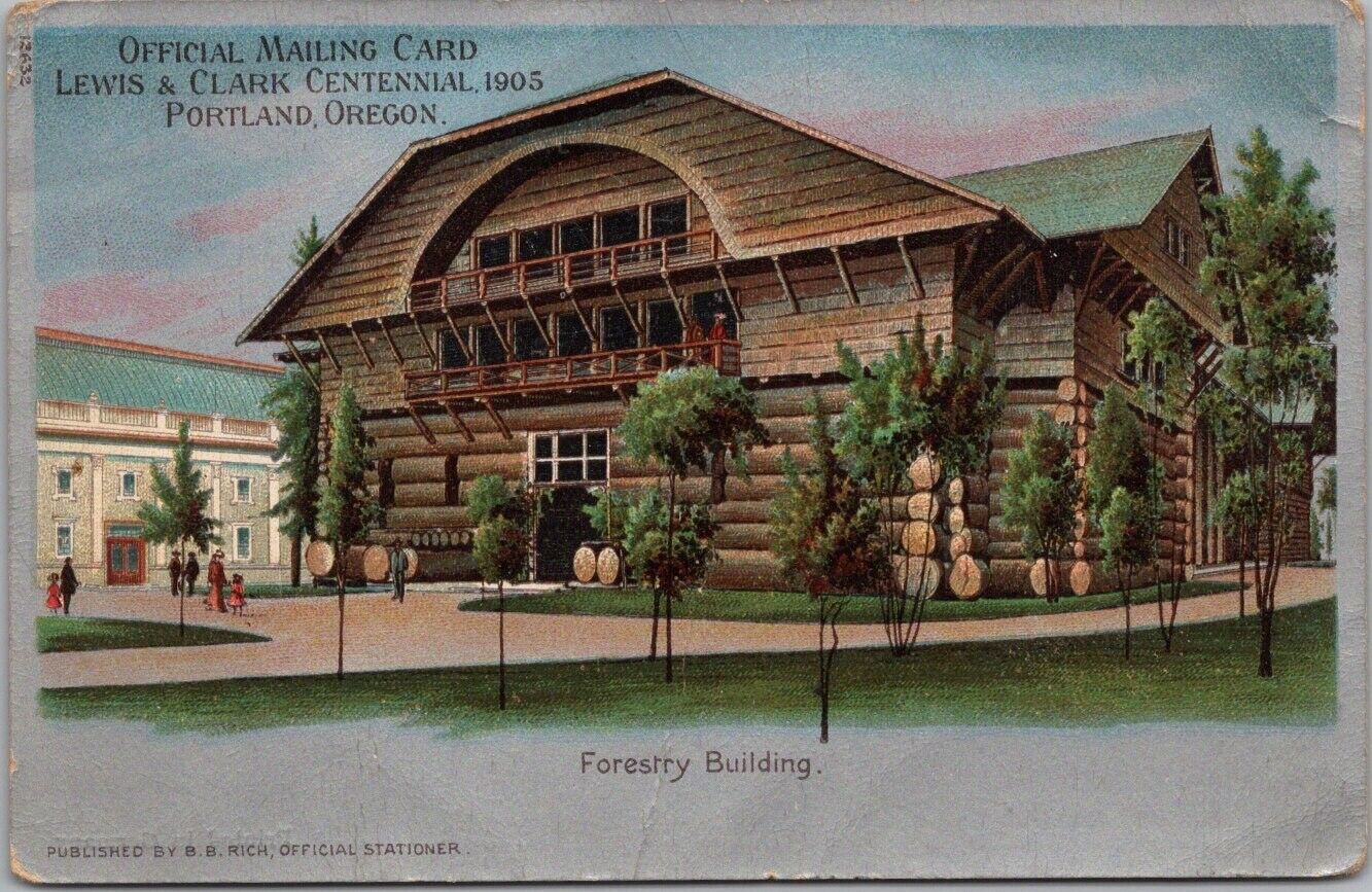 1905 Lewis & Clark Expo Portland Postcard \