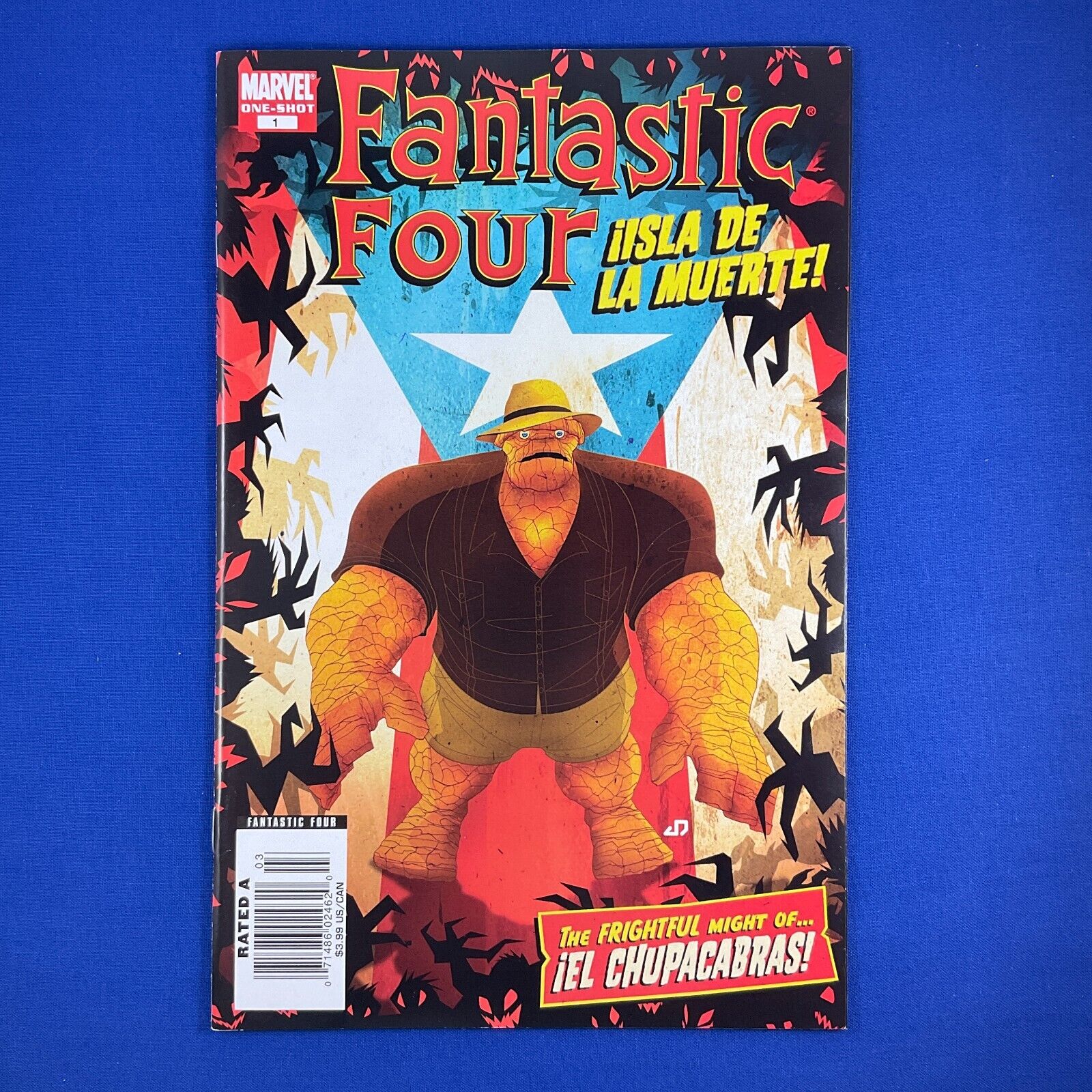 Fantastic Four Isla de La Muerte #1 NEWSSTAND UPC HTF Marvel Comics 2007