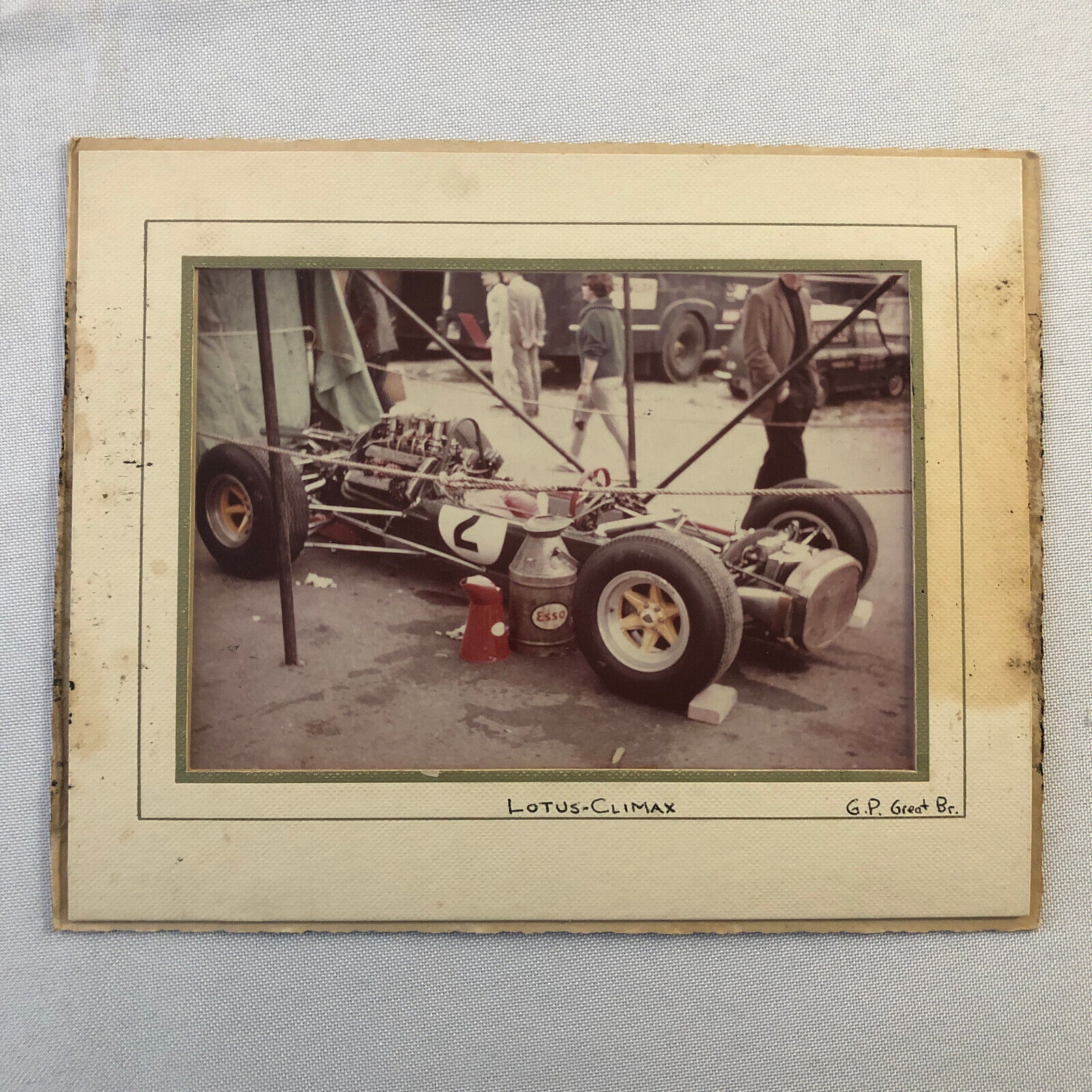 Lotus Climax Racing Car Vintage Photo Photograph Print British Grand Prix Race