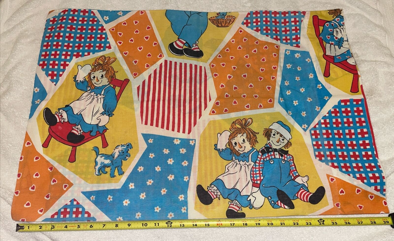 vintage raggedy ann and andy pillow case Fast  