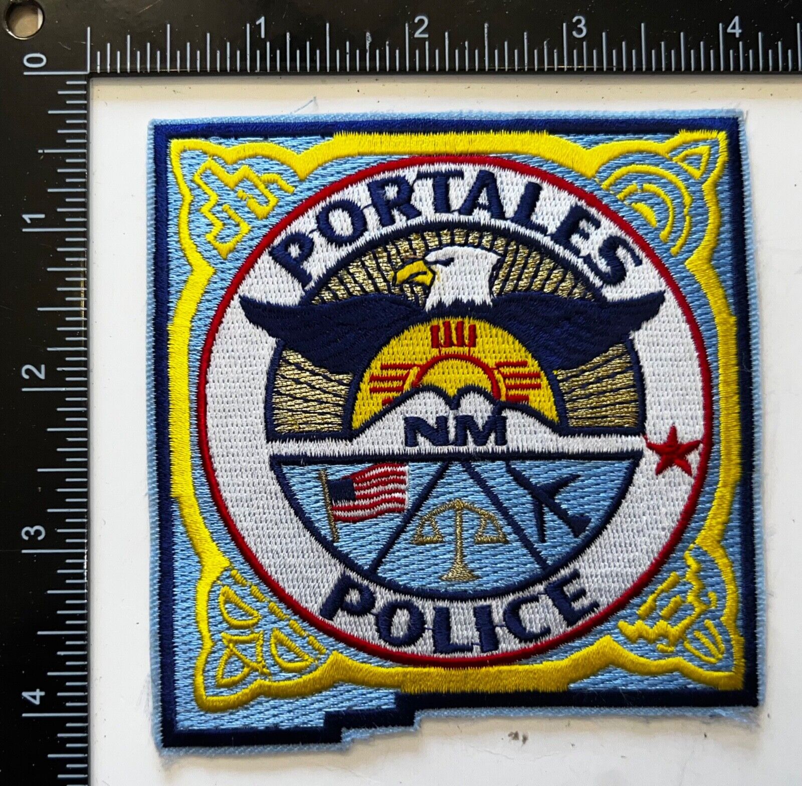 VINTAGE OBSOLETE Portales NM New Mexico Police Patch