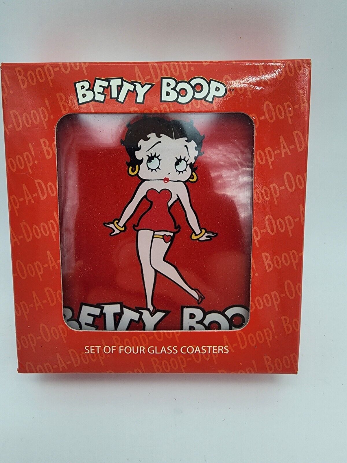 Betty Boop Coasters Glass Set of 4