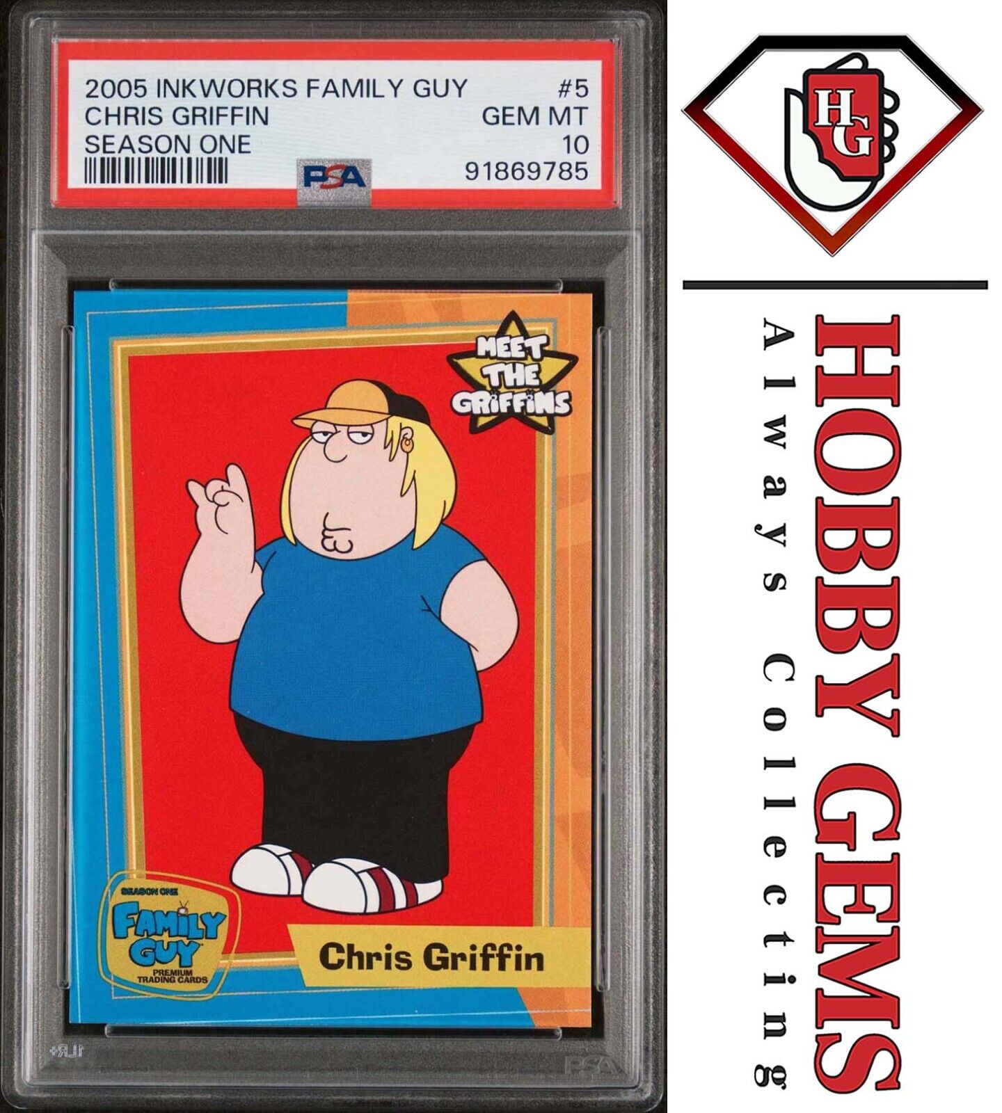 CHRIS GRIFFIN PSA 10 2005 Inkworks Family Guy Season One #5