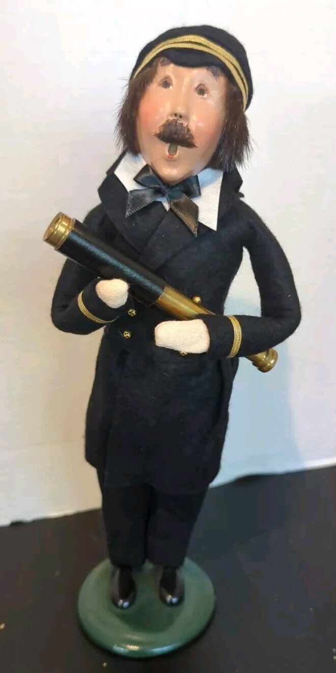 Byers Choice Carolers 2002 Nautical Series Captain with Telescope See Descript..