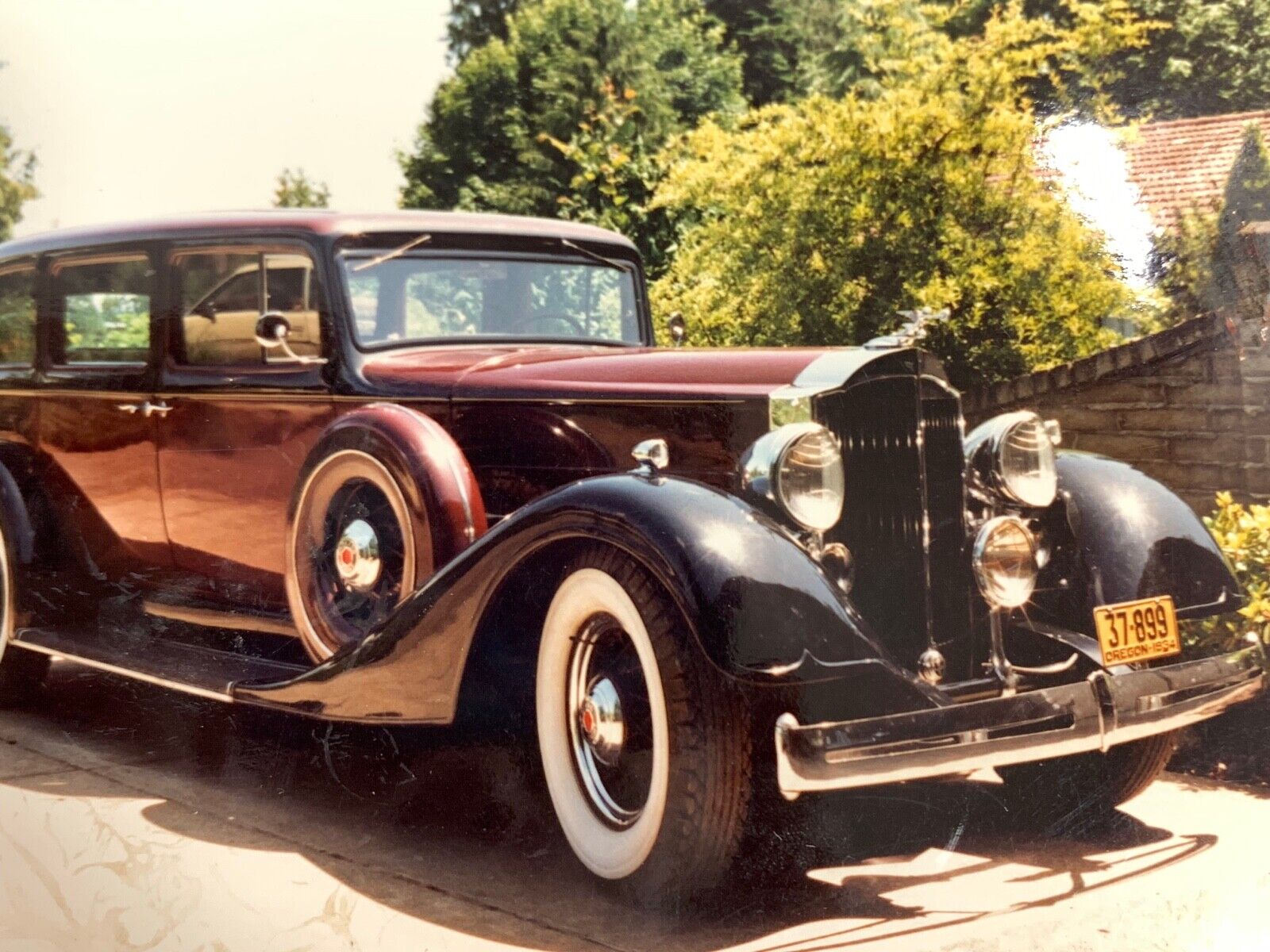 AeB) Photograph Of A Classic 1934 Packard Twelve Collectors Car 4x6 Artistic
