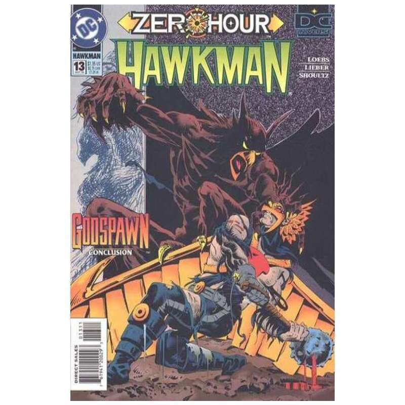 Hawkman (1993 series) #13 in Near Mint condition. DC comics [d^
