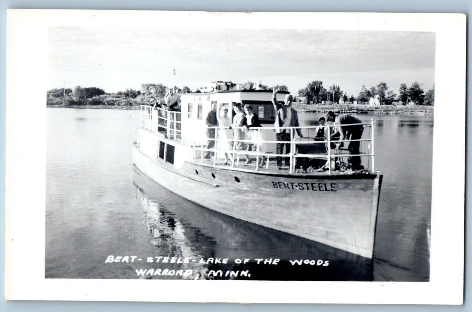 Warroad Minnesota MN Postcard RPPC Photo Beat Steele Lake Of The Woods c1910's