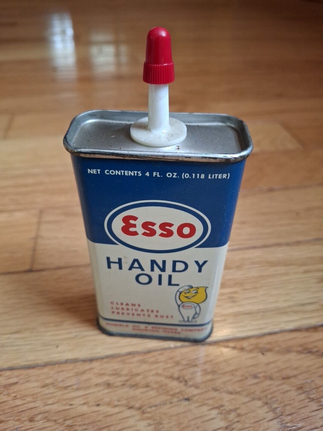Vintage Advertising ESSO 4 Oz Handy Oil Can Houston, Texas Humble Oil -  OPENED