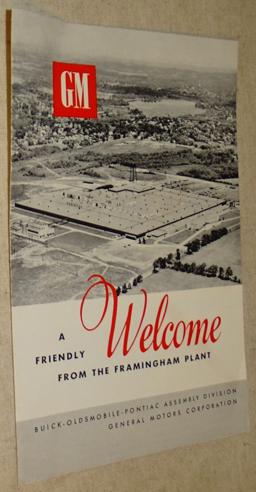 General Motors Framingham MA. Assembly Factory Brochure circa 1948; Buick Olds +