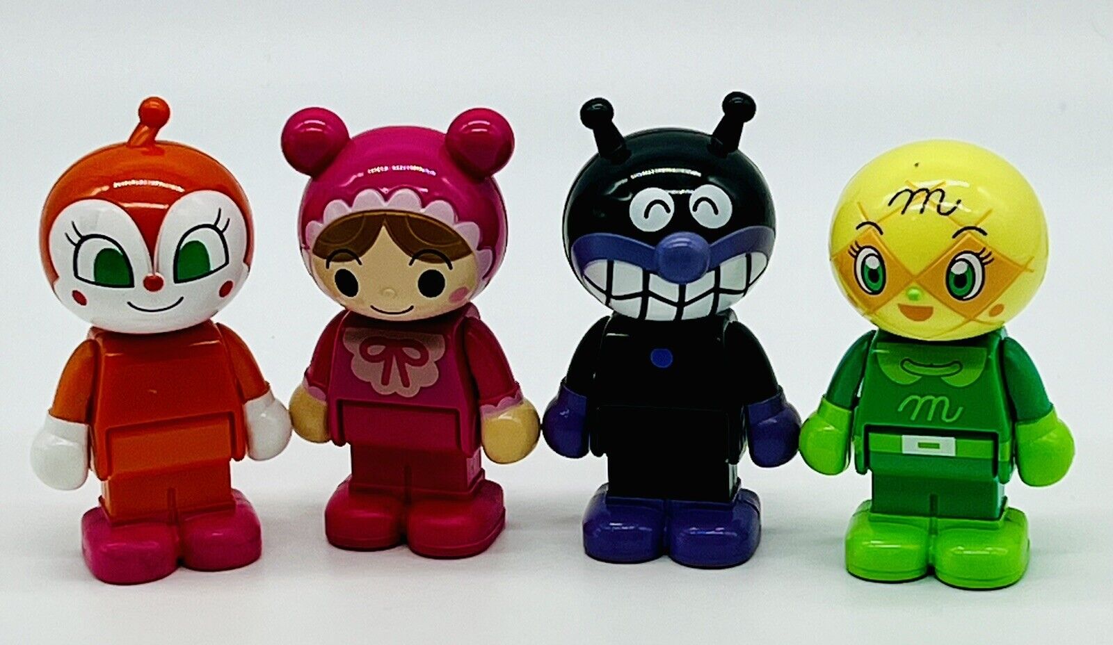 Atsumare Anpanman Mini Figure Mascot Collection Toy Lot of 4 PVC Ships From USA