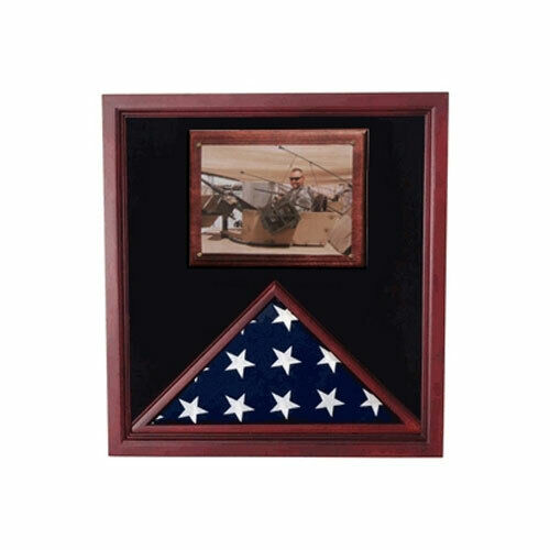 Flag Photo Display Cases, Flag Frame with photo display By Veterans