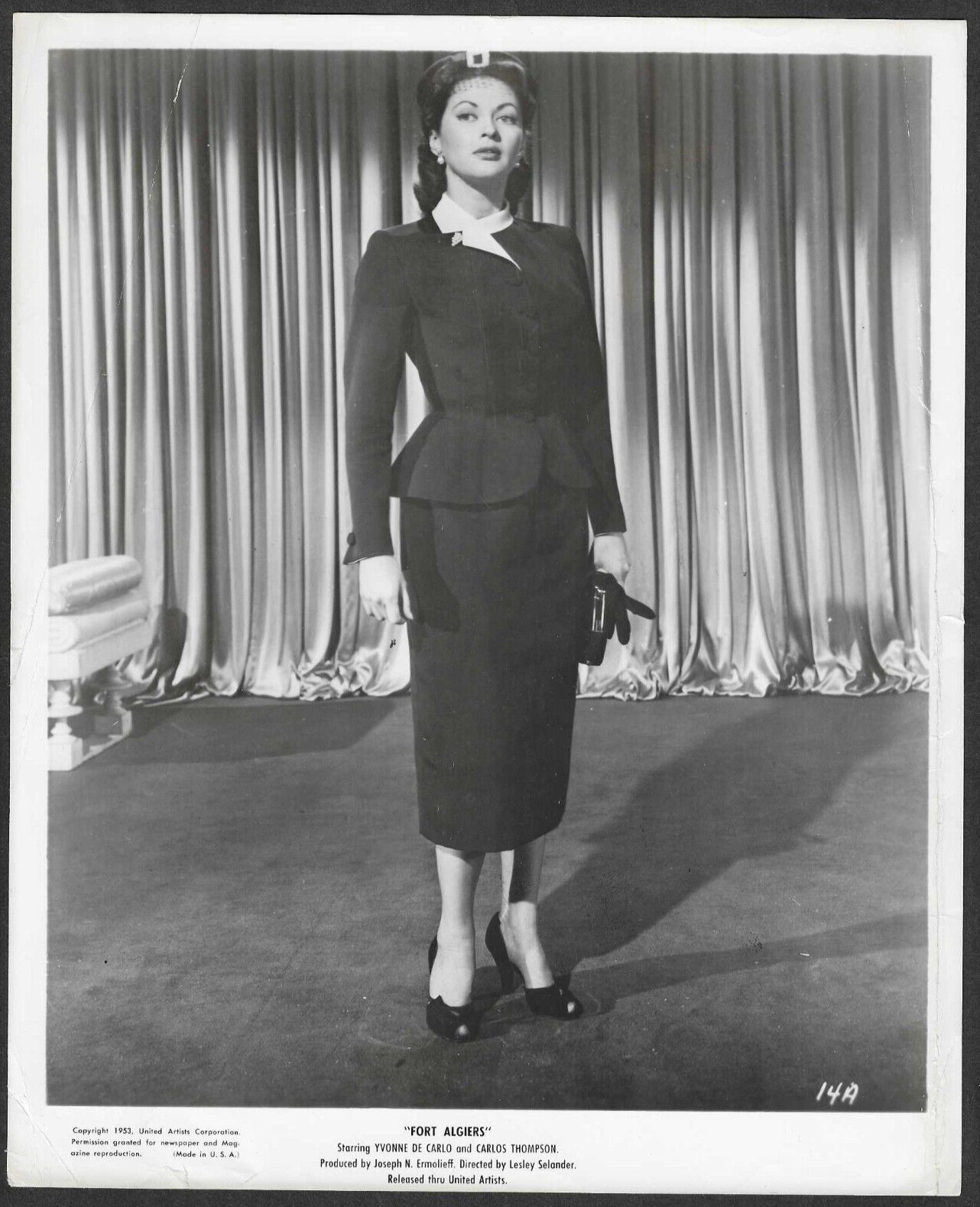 HOLLYWOOD YVONNE DE CARLO ACTRESS 1953 STUNNING VINTAGE ORIGINAL PHOTO