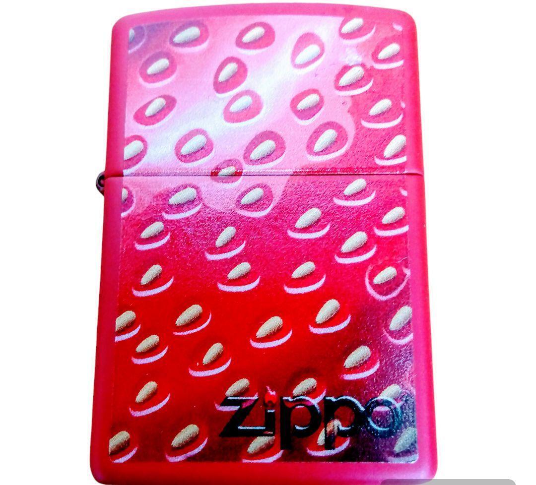 Zippo Lighter Apple Strawberry Red Case Limited Edition Rare