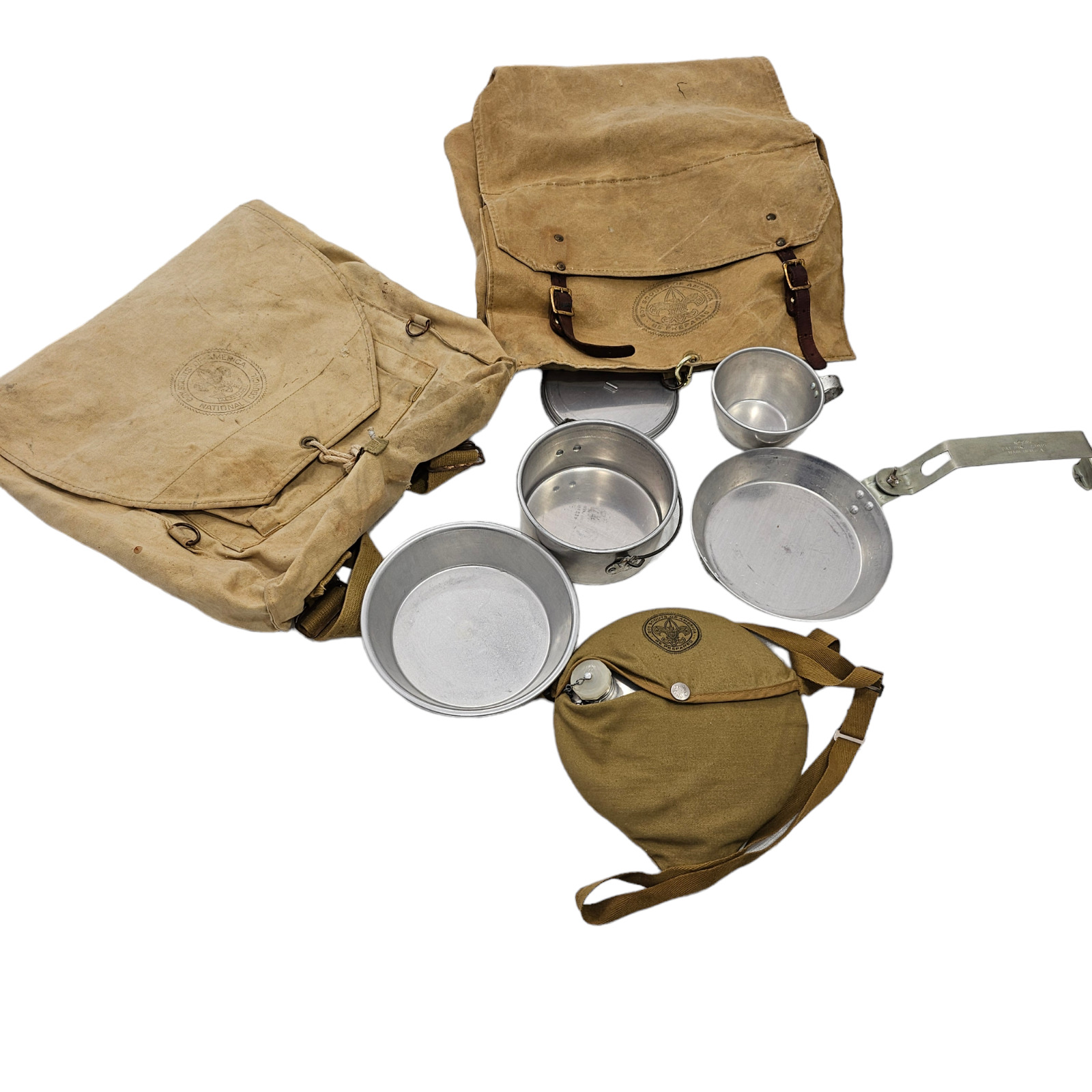 Vintage Collectable BOA Gear Bundle 2 Backpacks 1 Mess Kit and 1 Water Canteen