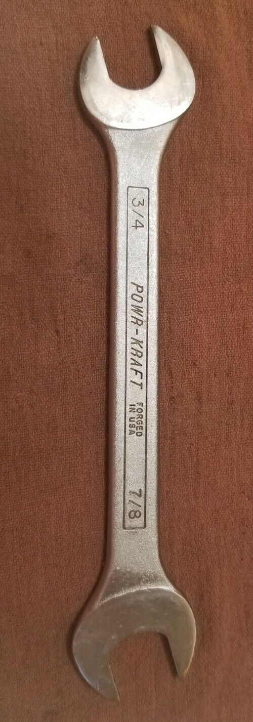 Vintage Powr-Kraft Tools Thin Tappet Wrench 7/8\