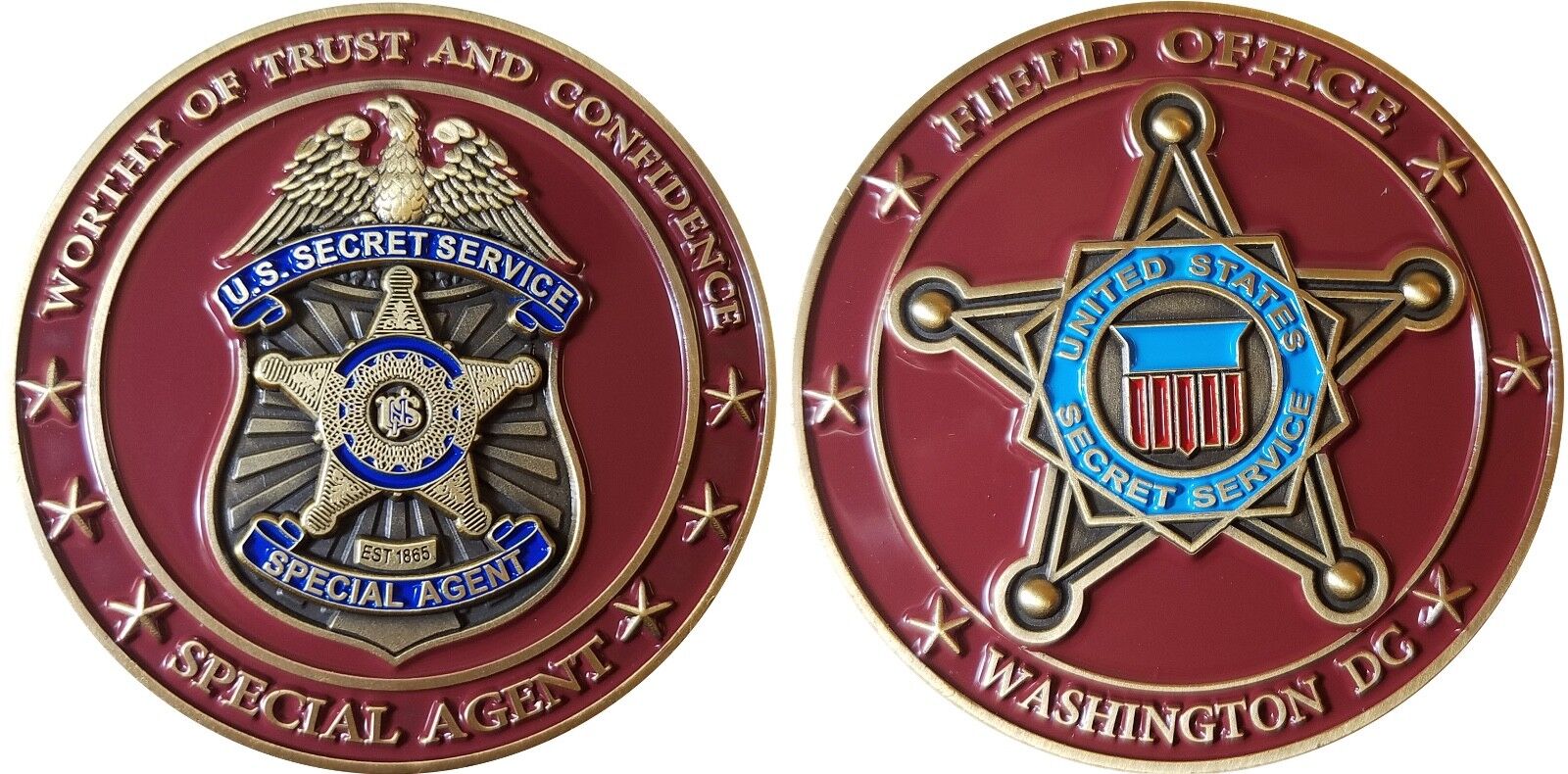US SECRET SERVICE WASHINGTON DC FIELD OFFICE SPECIAL AGENT CHALLENGE COIN 2