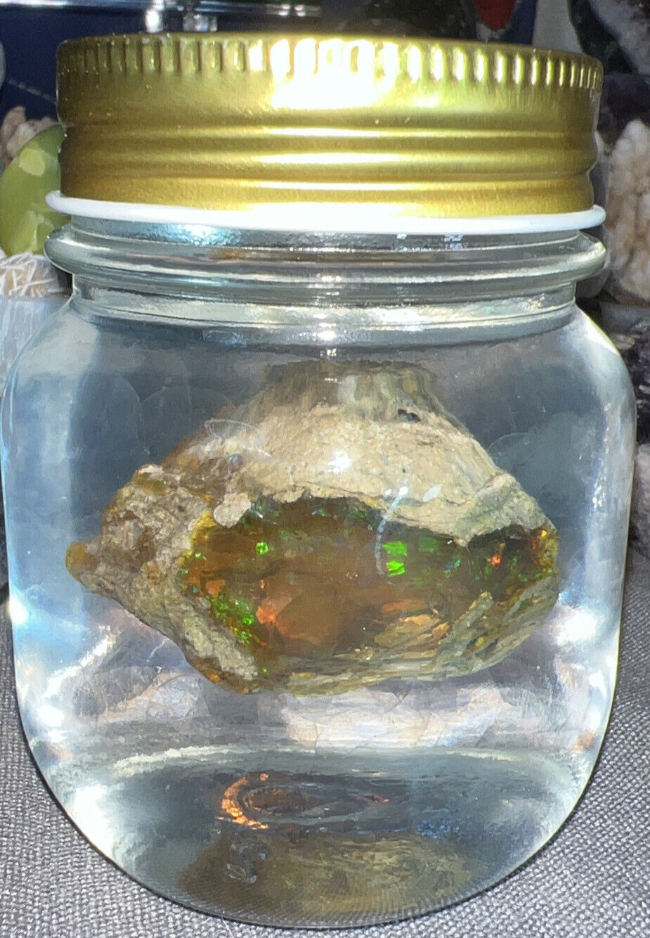 OPAL Raw Crystal - Floating Opal, A Grade - Ethiopian Welo Water Opal