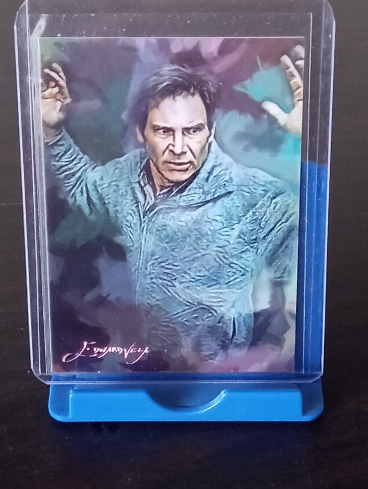 M11 Harrison Ford #1 ACEO Art Card Signed by Edward Vela 50/50