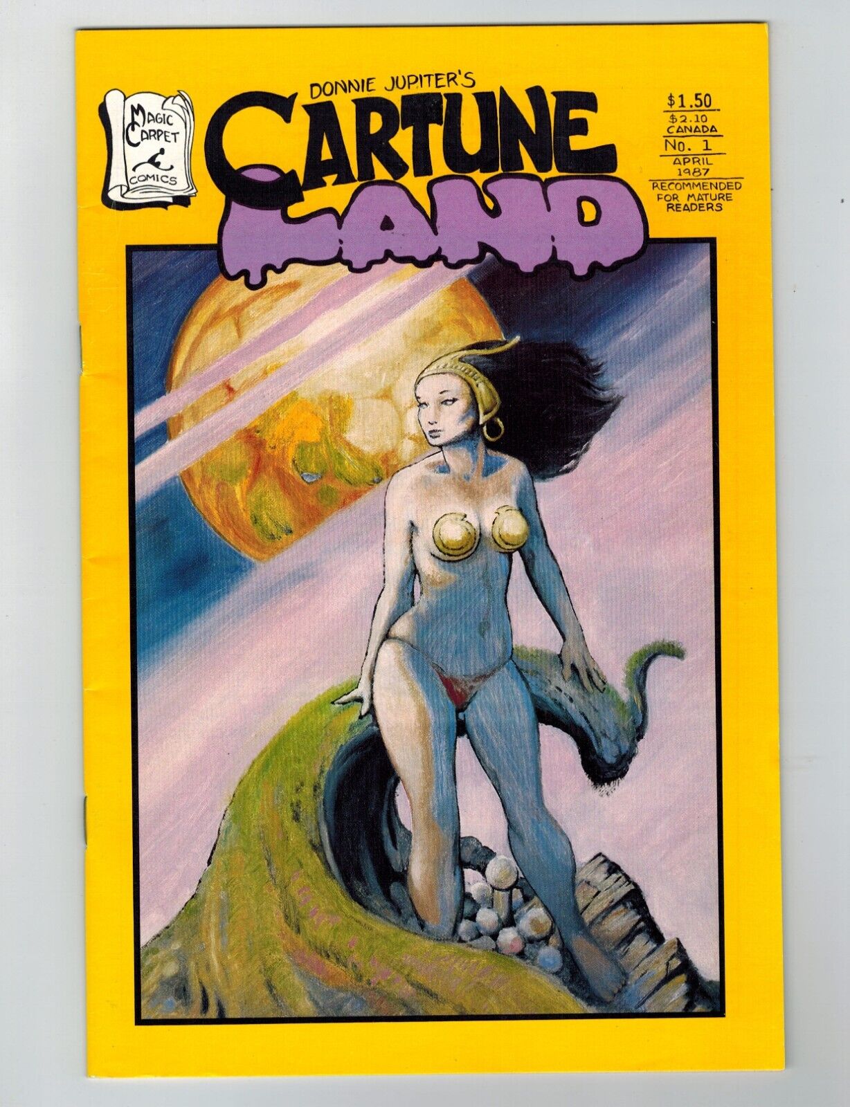 Cartune Land #1 Comic Book April 1987 Magic Carpet Comics