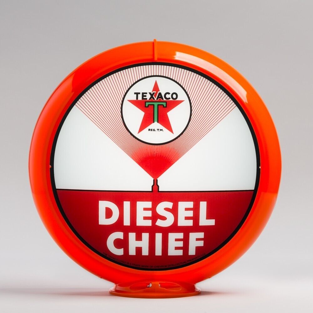 Texaco Diesel Chief Gas Pump Globe 13.5\